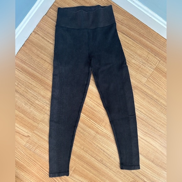 aerie Pants - OFFLINE by Aerie Ribbed Black legging